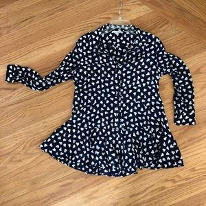 Heart patterned tunic